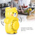 Mechanical Cooking Timer Cartoon Bear Shape Kitchen Manual Alarm Counters(Yellow)