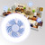 E27 12 W  LED Fan Light E27 Lamp Home Bedroom Office Night Market (White Light)