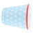 260ml Imitation Porcelain Water Cup Coffee Milk Cup Drinking Mug for Restaurant School UseLight Blue Dot