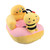 Baby Sofa Chair Floor Support Seat Bluetooth Plush Cute Cartoon Animal Adjustable Baby Learn to Sit Up Chair with USB Cable for Toddlers Boys Girls Bee