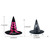 Halloween Witch Hat Scary Creepy Wide Brim Pointed Hat Halloween Gift for Men Women Kids Halloween Costume Cosplay Party Festivals Decoration