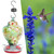 Courtyard Colorful Painting Bird Feeder Water Feeding Tool Equipment for Hummingbirds UseType D