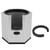 Coffee Portafilter Holder Aluminum Alloy Coffee Portafilter Stand with Removable Bracket Cover Height Adjustable Knob Silver