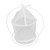Cylindrical Iron Frame Hanging Cage Butterfly Habitat Cage Ornamental Outdoor Mesh Plant Cage