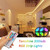 Tomshine 2x5m 300leds RGB Strip Lights Kit with 44 Keys IR Remote Controller Dimmable Color Changing Rope Lights IP65 Water-resistant for Home Kitchen Christmas Decorations