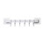 Wall Hooks Punch Free Coat Rack Multi Function Towel Hanger for Bedroom Bathroom Entryway White