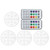4Pcs LED Pool Lamp IP68 Waterproof 16 Colors RGB Underwater Light with RF 21‑Key Remote Control