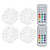 4Pcs LED Pool Lamp IP68 Waterproof 16 Colors RGB Underwater Light with RF 21‑Key Remote Control