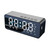 Digital Alarm Clock with BT Speaker,  Mirror LED Display Clock with Dual Alarms for Bedroom HIFI Speaker Support TF Card