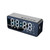 Digital Alarm Clock with BT Speaker,  Mirror LED Display Clock with Dual Alarms for Bedroom HIFI Speaker Support TF Card