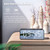 Digital Alarm Clock with BT Speaker,  Mirror LED Display Clock with Dual Alarms for Bedroom HIFI Speaker Support TF Card