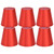 6PCS E14 Lamp Shade Fabric Lampshade Table Lamp Ceiling Lamp Shade for Bedroom Living RoomBright Red PX150