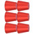 6PCS E14 Lamp Shade Fabric Lampshade Table Lamp Ceiling Lamp Shade for Bedroom Living RoomBright Red PX150