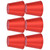 6PCS E14 Lamp Shade Fabric Lampshade Table Lamp Ceiling Lamp Shade for Bedroom Living RoomBright Red PX150