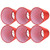 6PCS E14 Lamp Shade Fabric Lampshade Table Lamp Ceiling Lamp Shade for Bedroom Living RoomBright Red PX150