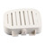 Bathroom Soap Dish Wall Mounted Plastic Soap Storage Plate Tray Organization Bathroom Accessories Greyish White