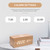 Digital Wooden Alarm Clock Electronic LED Time Display for Bedroom 10W Wireless Charging 3 Alarm Settings Date&Temp Display, Yellow