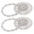 2Pcs Magnetic Curtain Tiebacks Stainless Steel Sparkling Crystal Flower Curtain Buckle Clips for Home Office Decoration
