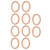 10pcs Wooden Rings Unfinished DIY Natural Wood Circles for Craft Jewelry Making Baby Teething7cm