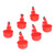 6PCS Chicken Water Cups 1/8in Portable Bowl Type Stainless Steel Spring Automatic Watering Chicken Water Feeder