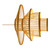 Bamboo Woven Pendant Light Imitation Sheepskin Chandelier Lantern Hanging Lamp for Home Hotel Restaurant 111‑240V