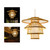 Bamboo Woven Pendant Light Imitation Sheepskin Chandelier Lantern Hanging Lamp for Home Hotel Restaurant 111‑240V