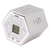 Hex Flip Timer with Mute Alarm Function Magnetic Time Management Cube Timer with LCD Screen for Cooking Studying Working Silver