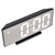 Digital Alarm Clock LED Mirror Screen USB Charging Automatic Dimming Electronic Clock for Bedroom OfficeBlack