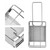 Stainless Steel Foldable Toaster Rack Handheld Portable Outdoor Picnic Toast Rack Tray