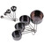 8Pcs/Set Stainless Steel Measuring Cup Spoon with Scales Kitchen Cooking Baking SuppliesBlack