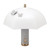 LED Bedside Lamp USB Rechargeable 3 Lighting Modes Umbrella Shape Night Light for Bedroom Study White
