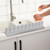 Kitchen Sink Anti Splash Guard Washing Dishes Vegetables Prevent Water Splash Board(Grey)