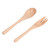 Wooden Spoon Fork Set Natural Environmentally Friendly Reusable Salad Servers Tableware Supplies