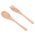 Wooden Spoon Fork Set Natural Environmentally Friendly Reusable Salad Servers Tableware Supplies