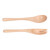 Wooden Spoon Fork Set Natural Environmentally Friendly Reusable Salad Servers Tableware Supplies