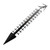 24 Inch Snow Gauge Metal Measuring Stick 90cm Height Accurate Scale Winter Snow Measurer Ruler Outdoor Christmas Decorations Black