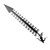 24 Inch Snow Gauge Metal Measuring Stick 90cm Height Accurate Scale Winter Snow Measurer Ruler Outdoor Christmas Decorations Black