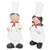 Resin Couple Chef Figurine Sculptures Statues Decor Kitchen Bar Cabinet Bakery Decoration Gift