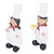 Resin Couple Chef Figurine Sculptures Statues Decor Kitchen Bar Cabinet Bakery Decoration Gift