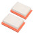 2Pcs Grass Trimmer Air Filter Rubber Paper 19mm Height Brush Cutter Accessories for Garden Mower