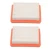 2Pcs Grass Trimmer Air Filter Rubber Paper 19mm Height Brush Cutter Accessories for Garden Mower