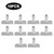 10Pcs Household 3in Stainless Steel Food Sealing Clips Snack Storage Bag Clips Kitchen Supplies