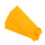 4Pcs Cake Scraper Durable Eco Friendly Plastic 8 Styles Hanging Hook Design Cake Smoother for Baking DIY Yellow