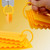 4Pcs Cake Scraper Durable Eco Friendly Plastic 8 Styles Hanging Hook Design Cake Smoother for Baking DIY Yellow