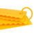4Pcs Cake Scraper Durable Eco Friendly Plastic 8 Styles Hanging Hook Design Cake Smoother for Baking DIY Yellow