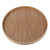 Round Shape Solid Wood Tea Coffee Snack Food Meals Serving Tray Plate Restaurant Trays Wooden