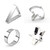 2021 TV Stainless Steel Cutter Mould Circle Star Triangle Baking Cutters Mold For Biscuits Breads Cake Crepes