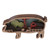 Wooden Cutouts Crafts Farm Animal Multi Layer Carving Ornament for Home Wall Decoration Pig