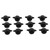 100Pcs 4L Pressure Compensating Drip Emitters Detachable Irrigation Dripper Nozzle for 4/7 Hose