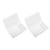 2PCS 36 Grids Jewelry Storage Box Clear ABS Compartmentalized Organizer with Removable Divider